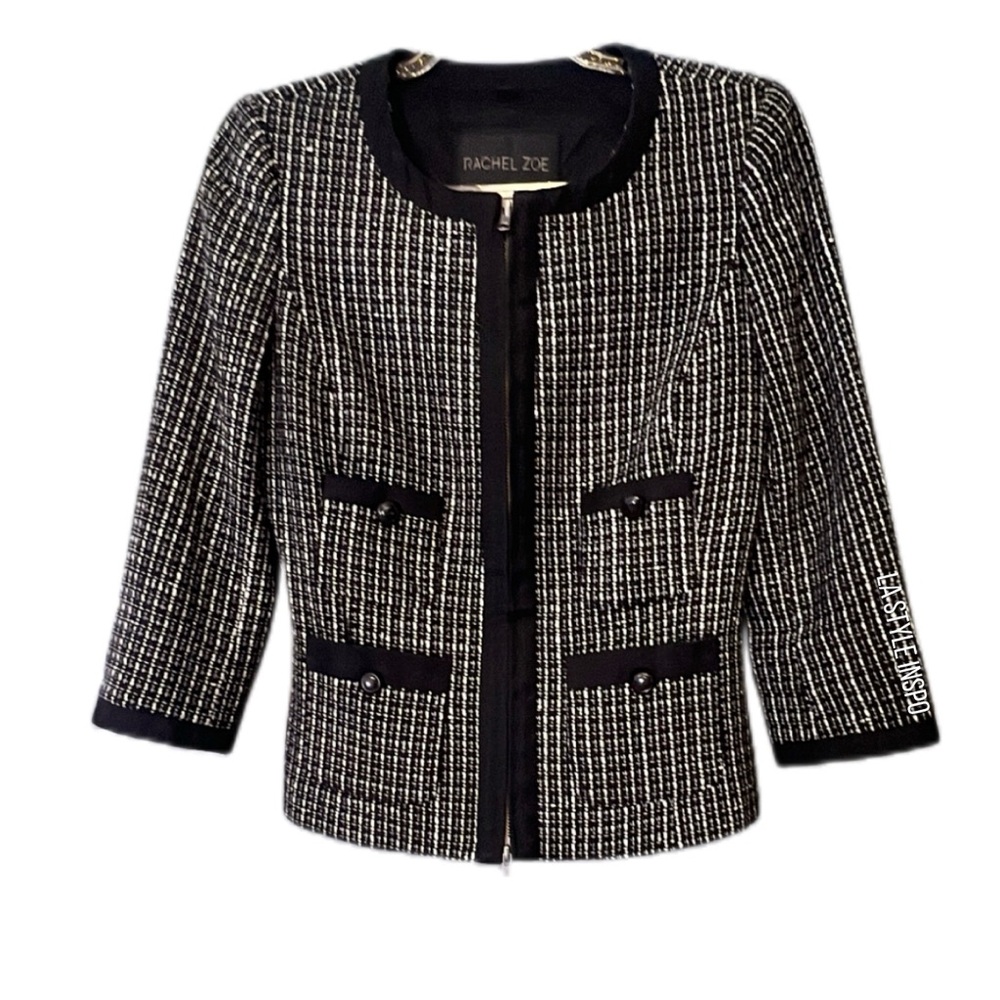 Rachel Zoe Black and White Women's Jacket